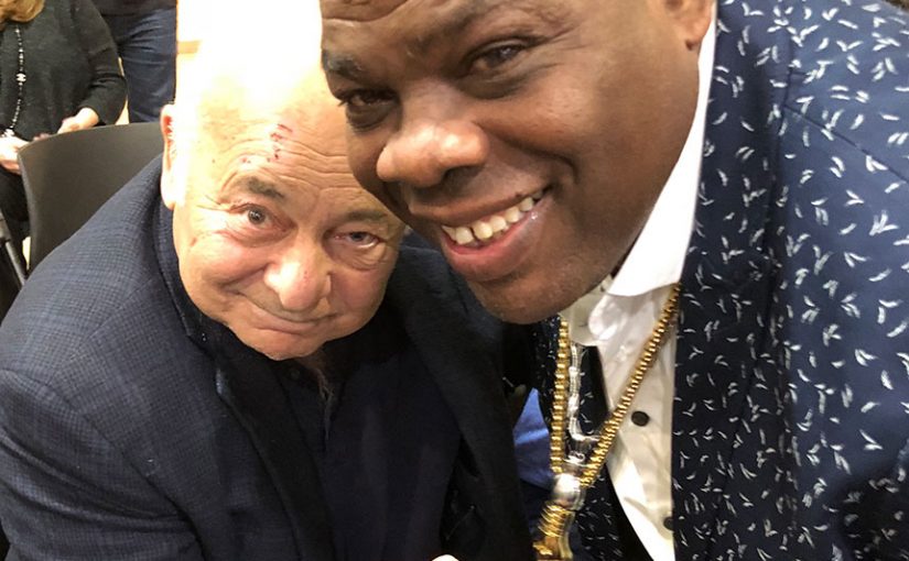 World Champion Iran Barkley and Burt Young